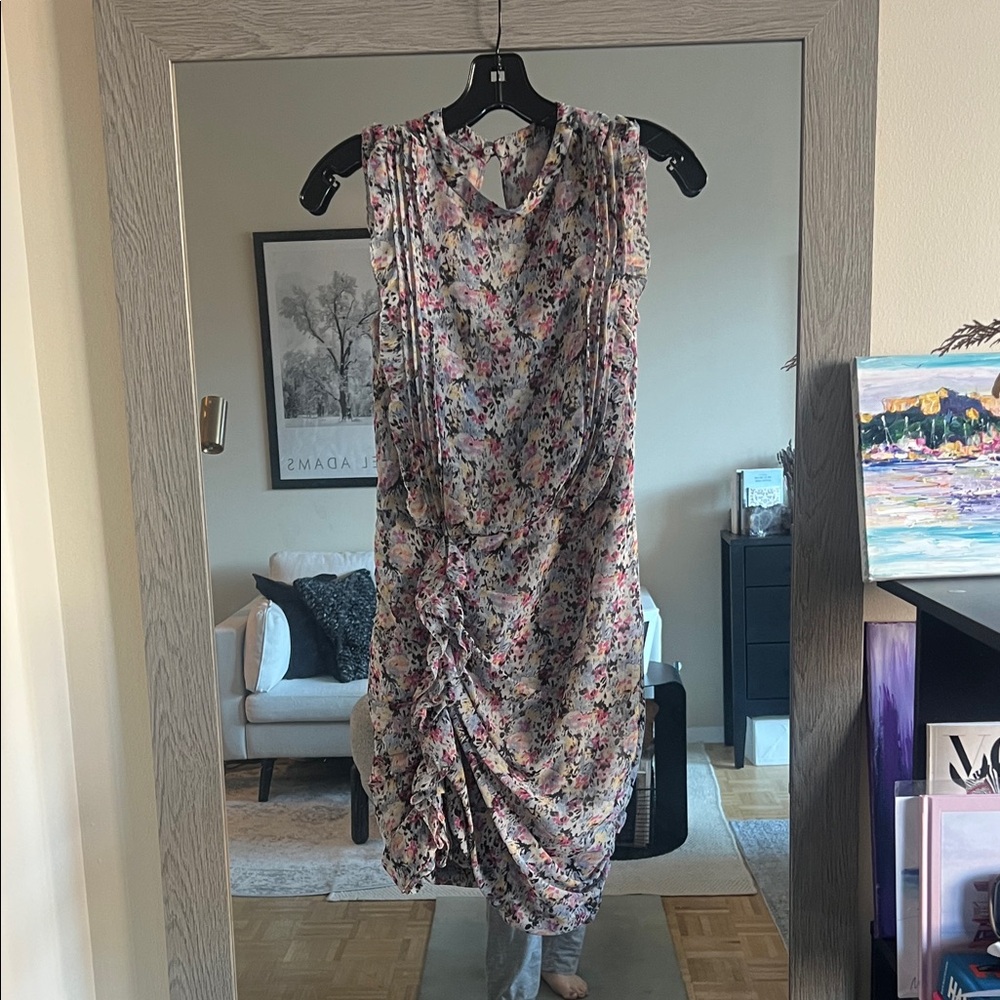 All Saints Sz 2 Multicolor Floral Mini Dress